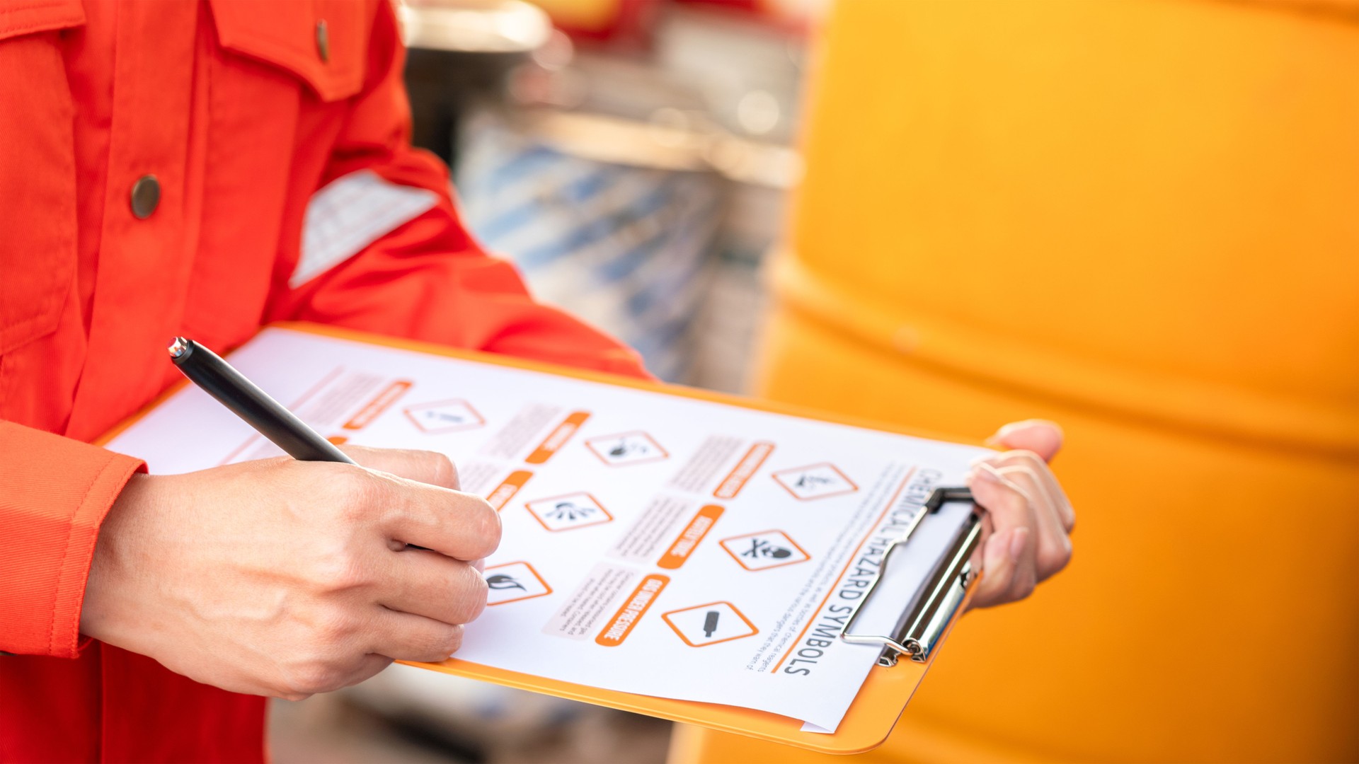 Verify on the hazardous chemical material.